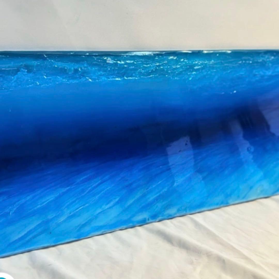 壁飾り アートパネル 100cm×25cm 青い海