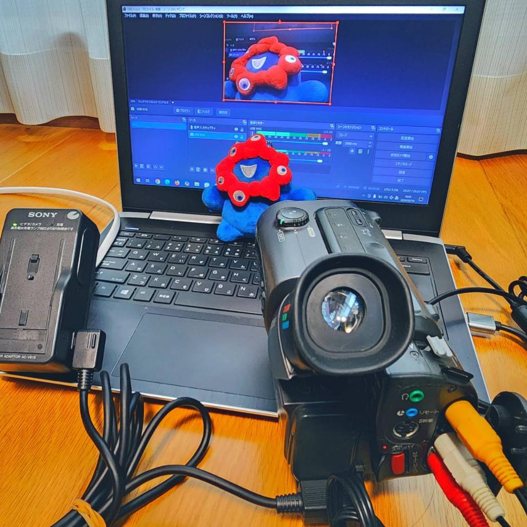 【動作確認済】SONY Hi8 高画質 ビデオカメラ ACアダプタ セット