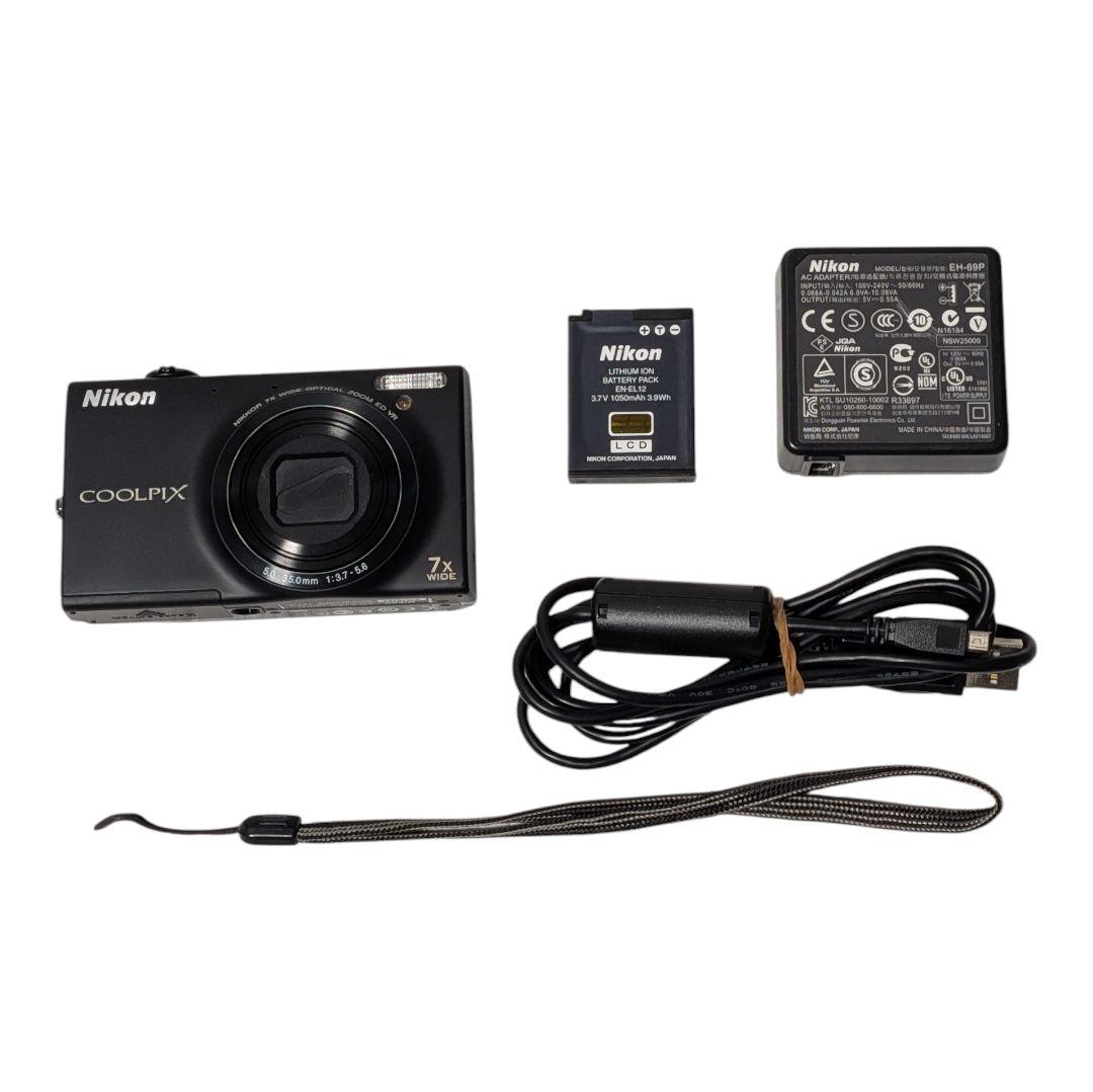 【美品】Nikon COOLPIX S6100 ブラック コンデジ ニコン