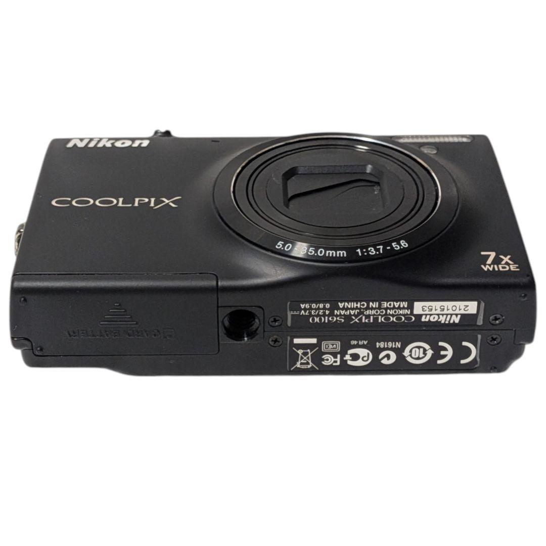 【美品】Nikon COOLPIX S6100 ブラック コンデジ ニコン