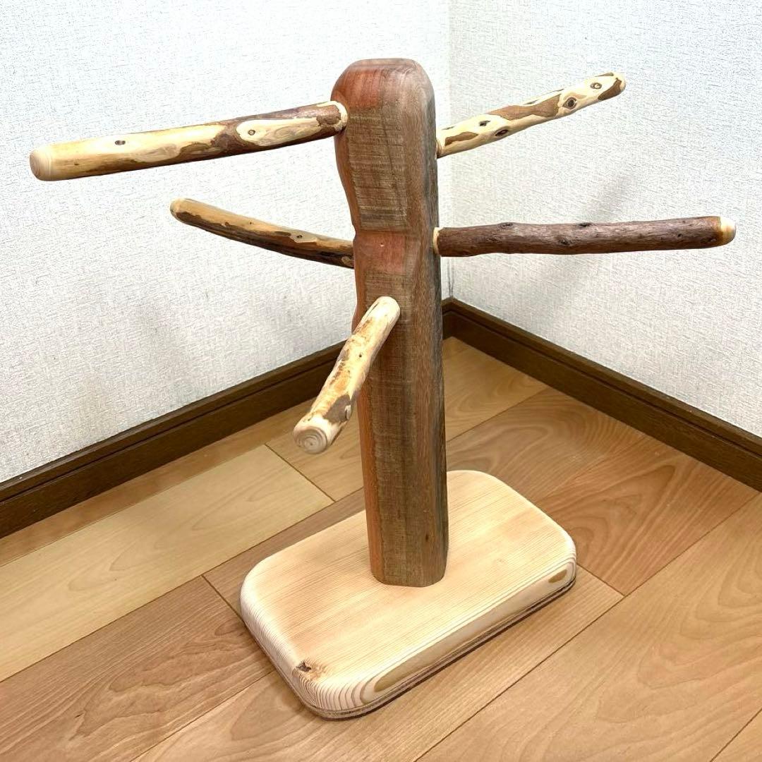 【中型鳥用】トロピカルウッドの螺旋状♬バードスタンド