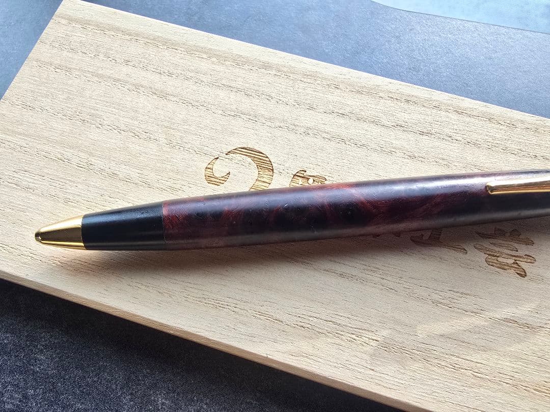 野原工芸 新型シャーペン 特上花梨瘤杢