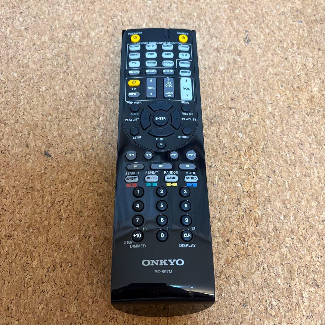 【美品】ONKYO オンキョー TX-SR343 AVレシーバー リモコン付属