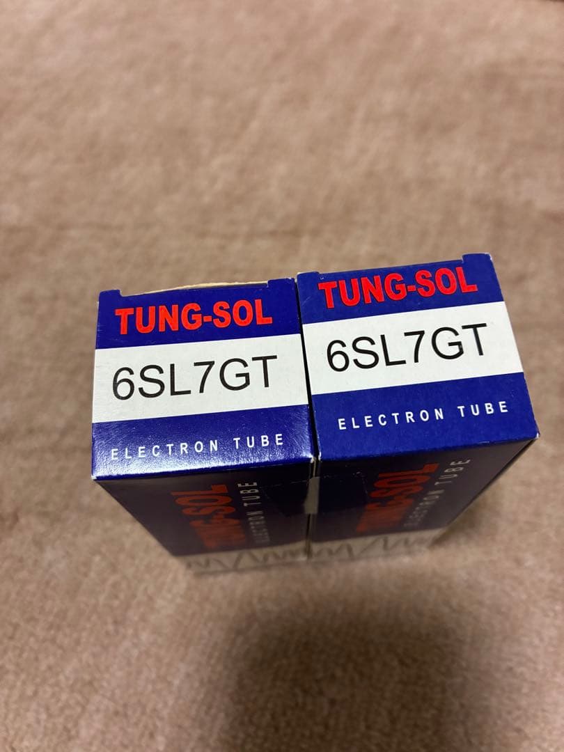 [未使用]TUNG-SOL 6SL7GT 真空管 マッチドセット2個