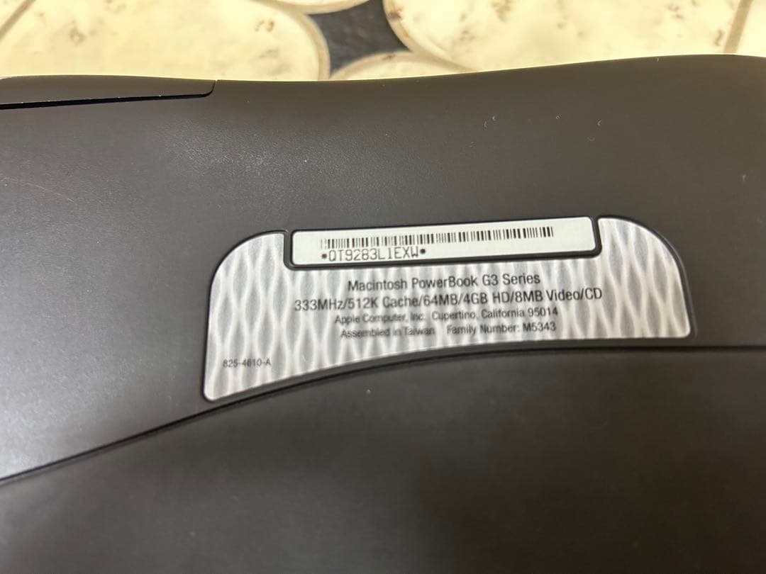Macintosh PowerBook G3 333MHz ジャンク