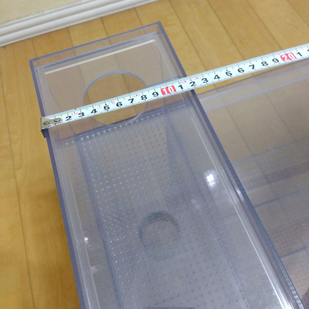 塩ビOF濾過槽60ｘ30ｘ30　ウールボックス付き 加工済