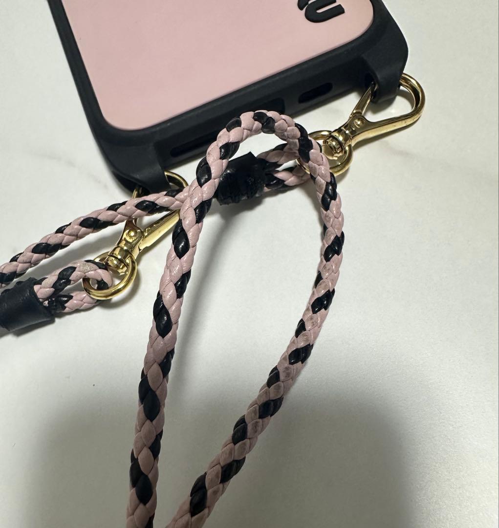 miu miu ミュウミュウ iPhone14pro ケース スマホショルダー
