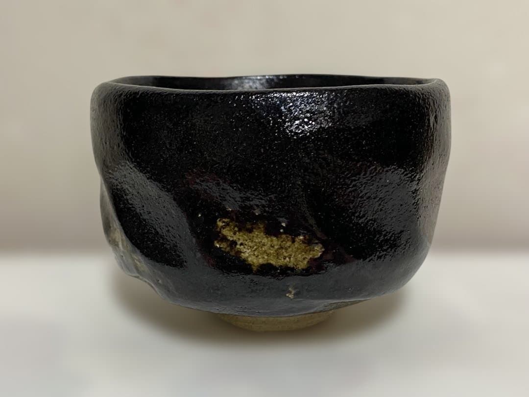 ♦️茶道具 黒楽抹茶碗 松楽印 作家物 未使用と思われます 美術工芸品 骨董品