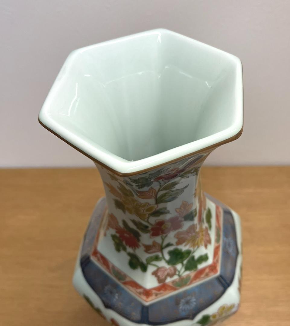 有田焼 弥左ヱ門 大型花瓶 約47cm 色絵金彩 花鳥図