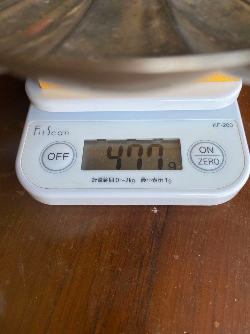 silver刻印　477g 超大型　銀製　菊皿　銀皿
