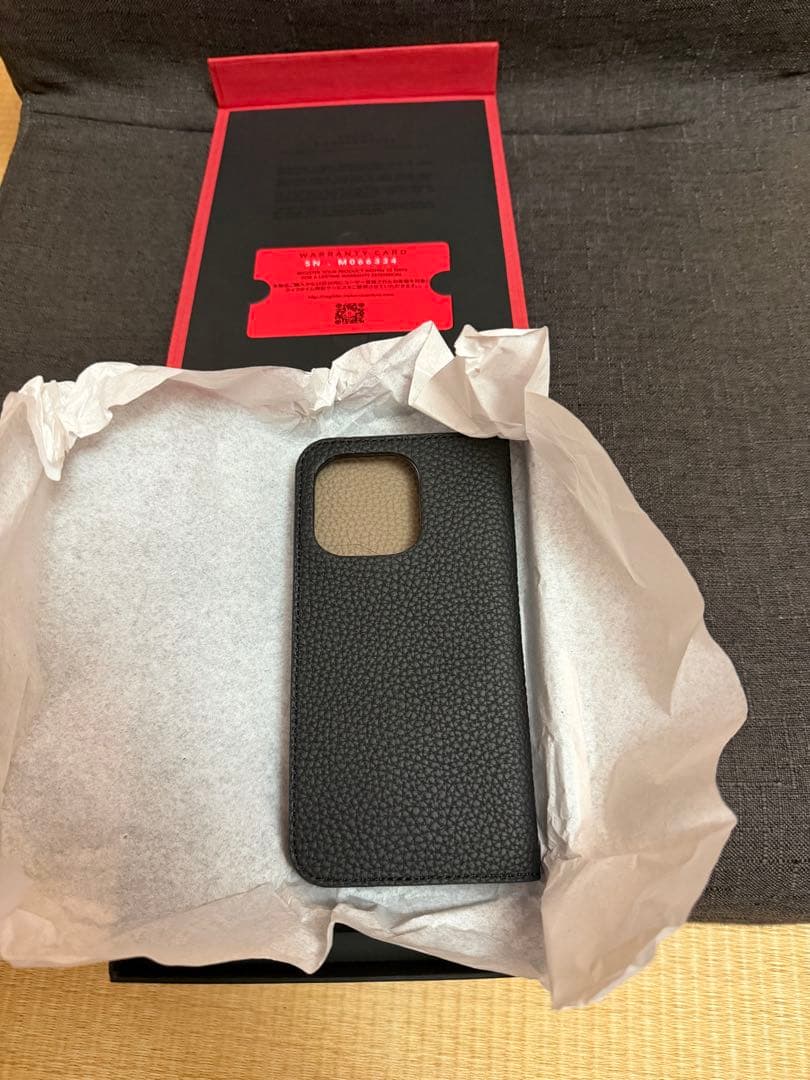 BONAVENTURA 手帳型ケース　iPhone14Pro ブラック×エトープ