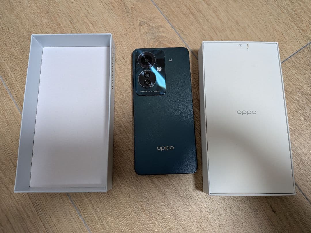 【美品】OPPO Reno11a 本体・ダークグリーン