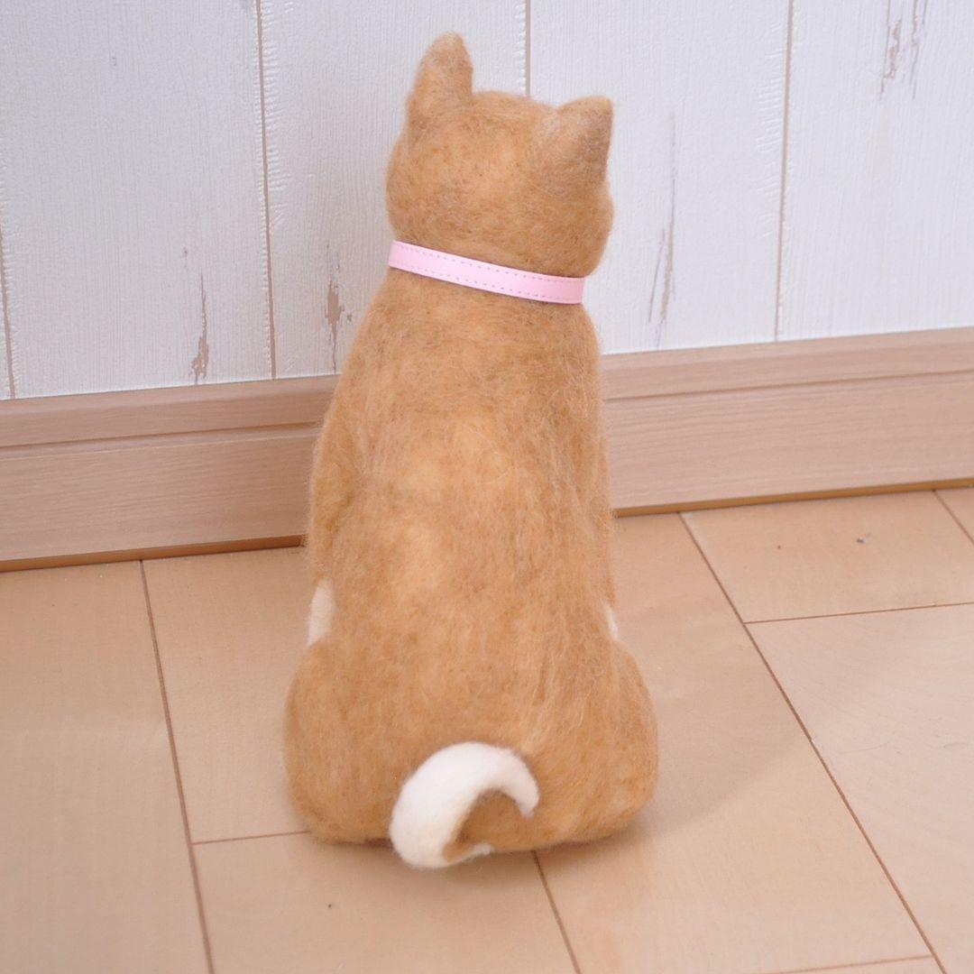羊毛フェルト♡おすわりする柴犬