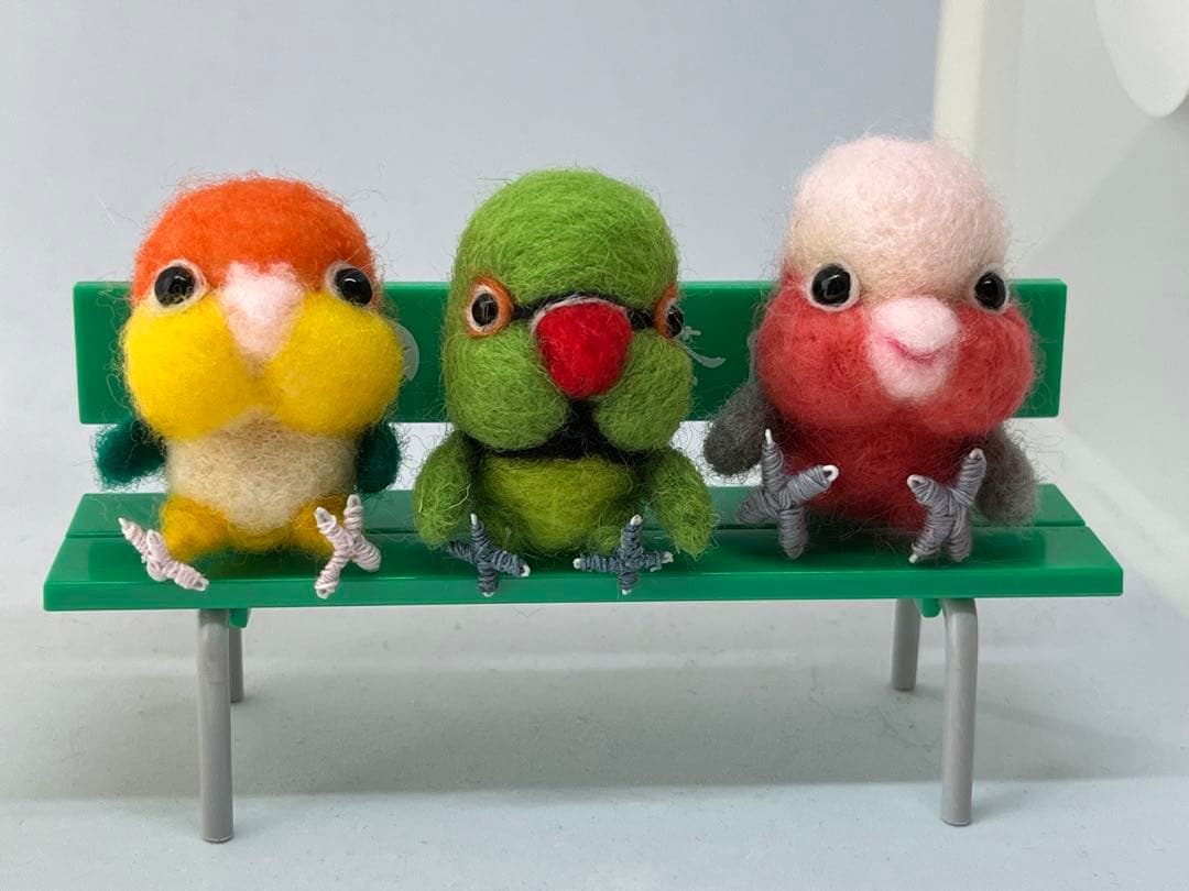 専用　羊毛フェルト　ハンドメイド　インコBOX