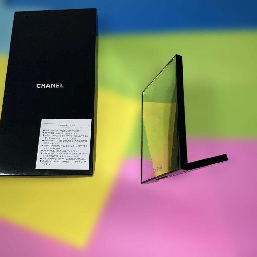 CHANEL Makeup Mirror Black シャネル 手鏡 卓上