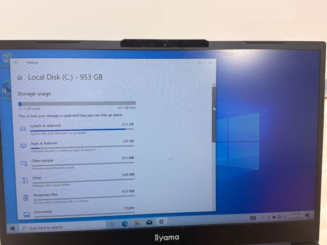Windowsノート本体 iiyama Lightweight SSD 1TB, 11th Gen i7