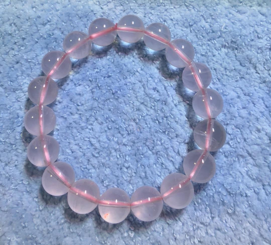 ピンククリスタルブレスレット11 mm