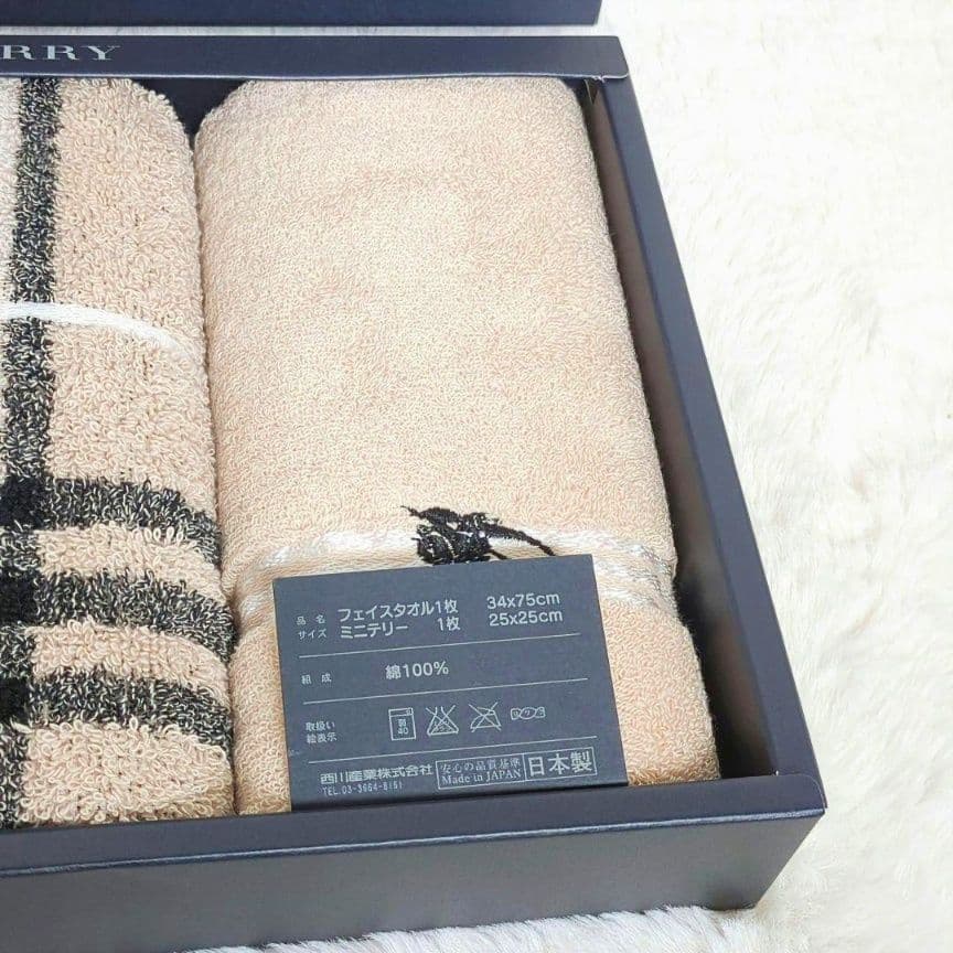 新品★BURBERRY♡フェイスタオル♡ミニテリータオル♡タオルセット