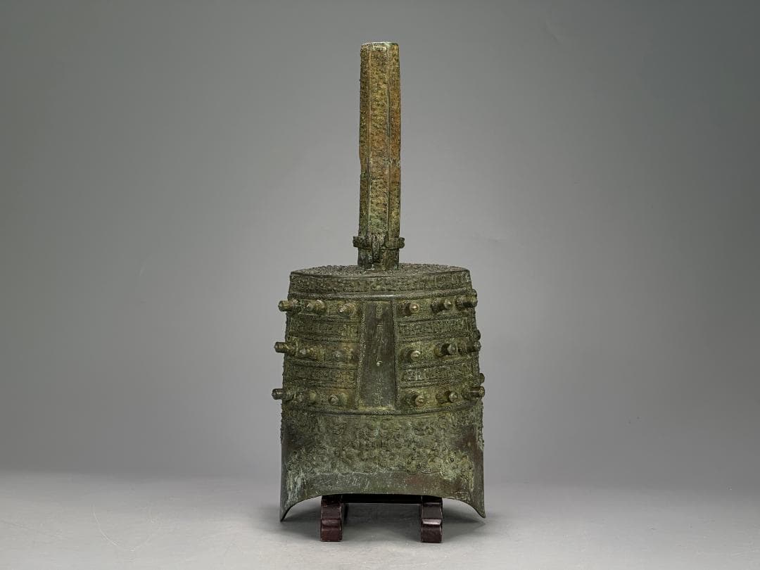 UM4-2中国美術　銅製　青銅器　編鐘　三点セット　時代物　唐物