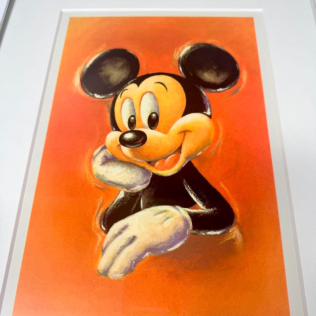ディズニー ミッキー ミクストメディア版画 シリアルNo.153/450 額装品