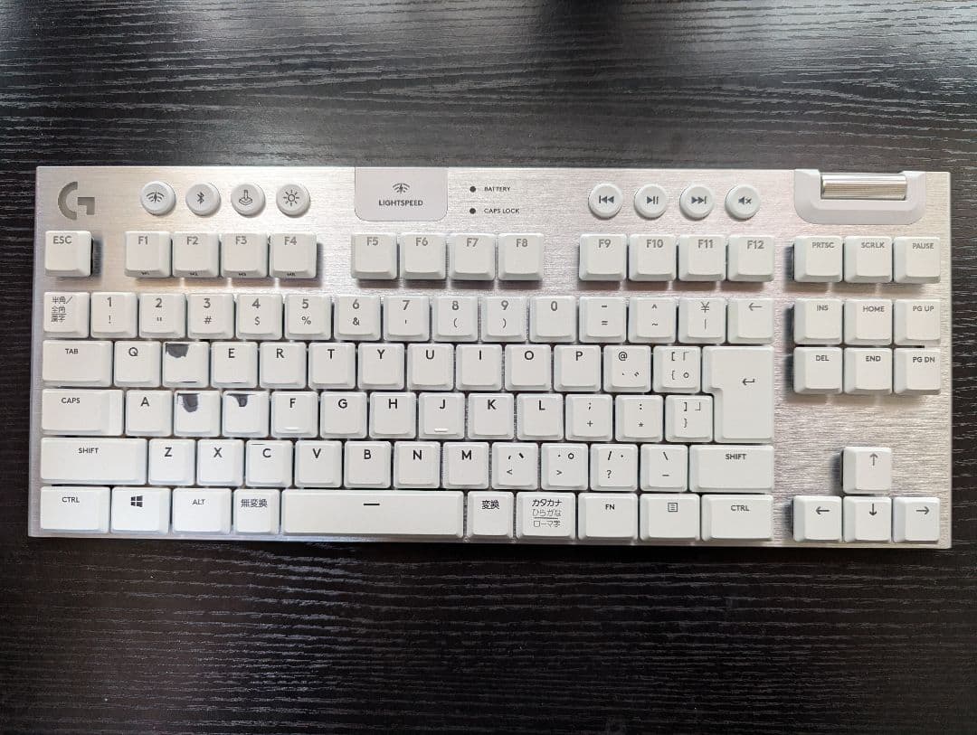 Logicool G913 TKL ホワイト タクタイル（茶軸）
