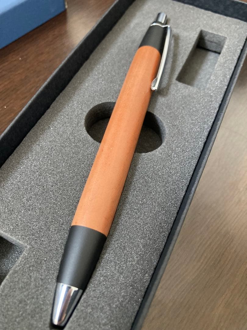 【野原工芸】　ボールペン　ナツメ　棗　スタンダード　シルバー　木軸