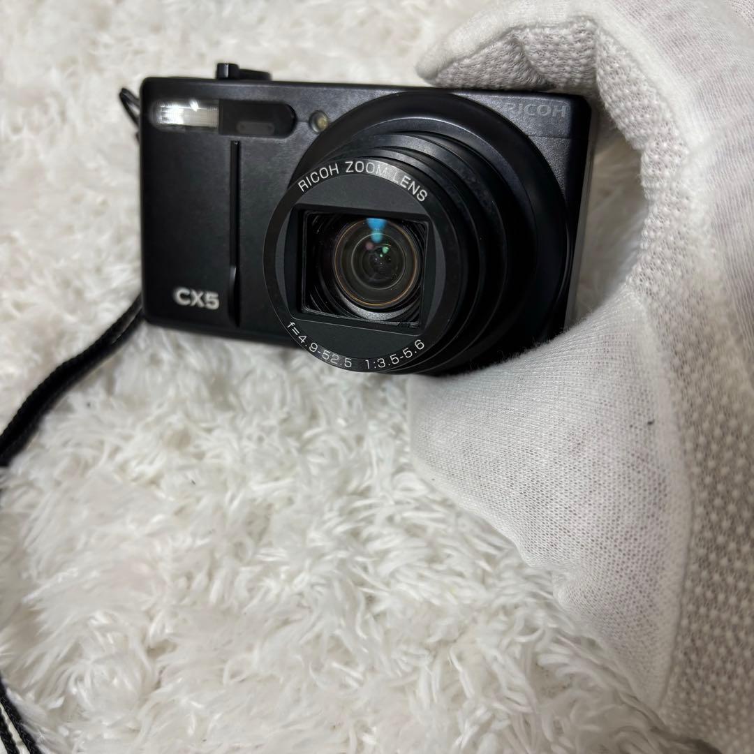 【美品✨】 RICOH CX-5 ブラック コンパクトデジタルカメラ 動作⭕️