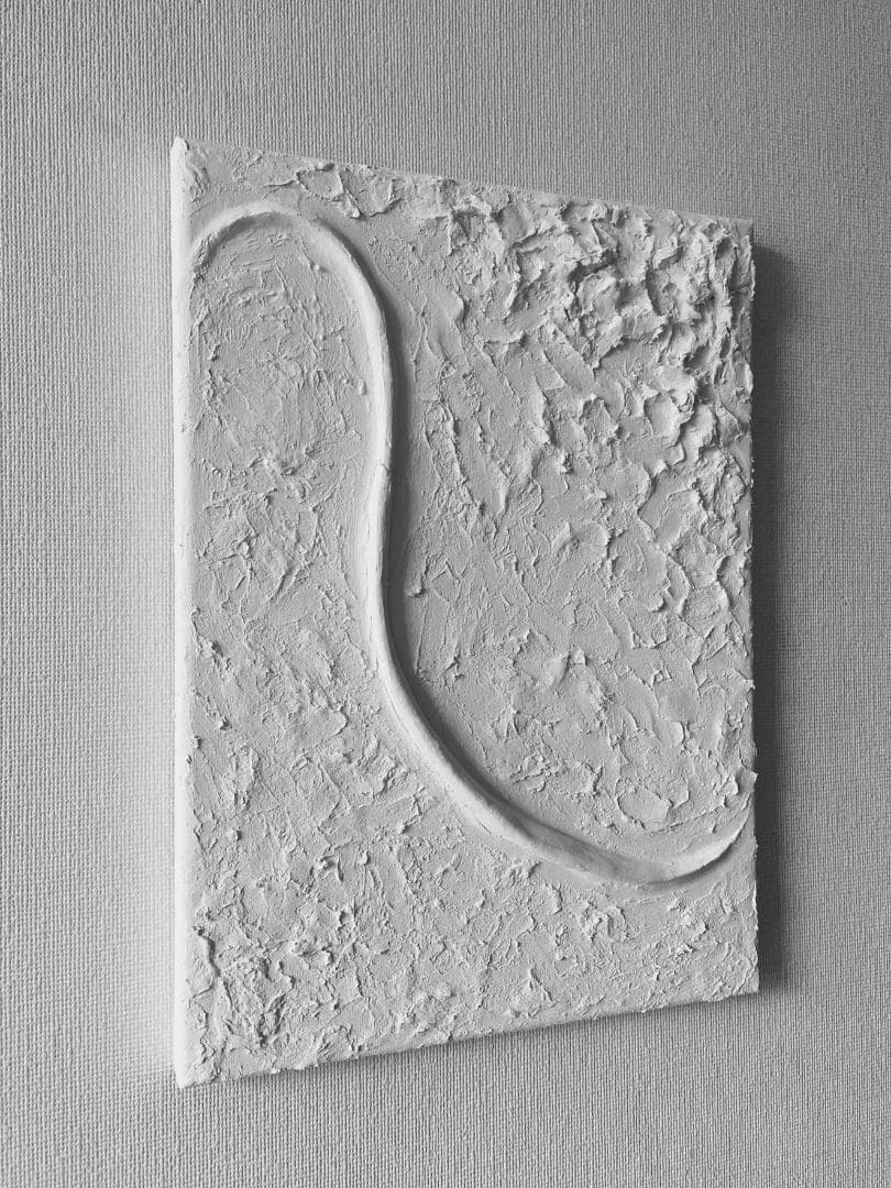 白いテクスチャーアート｜絵画 抽象画 現代アート　北欧　モダン　インテリア