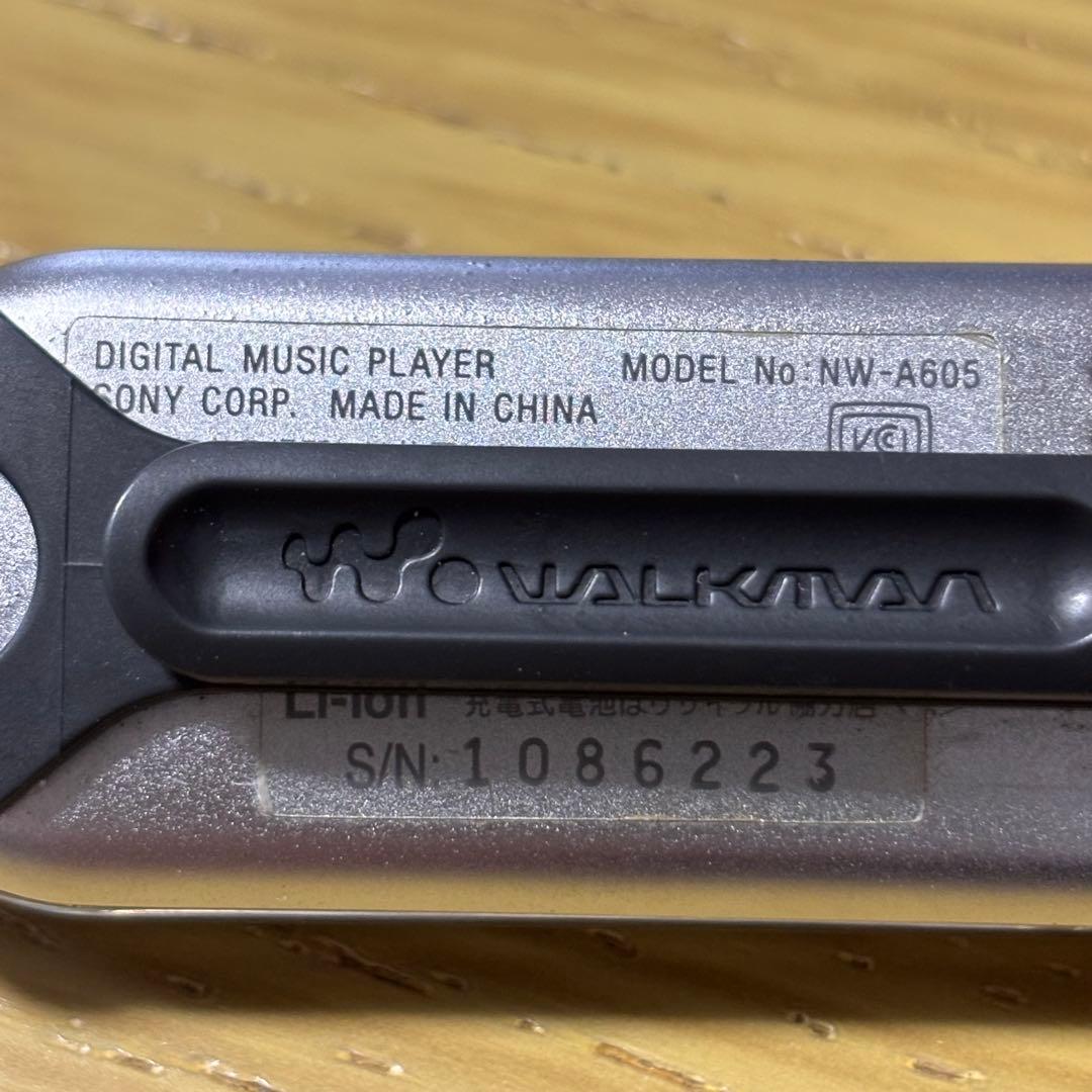 【ジャンク】SONY ウォークマン NW-A605