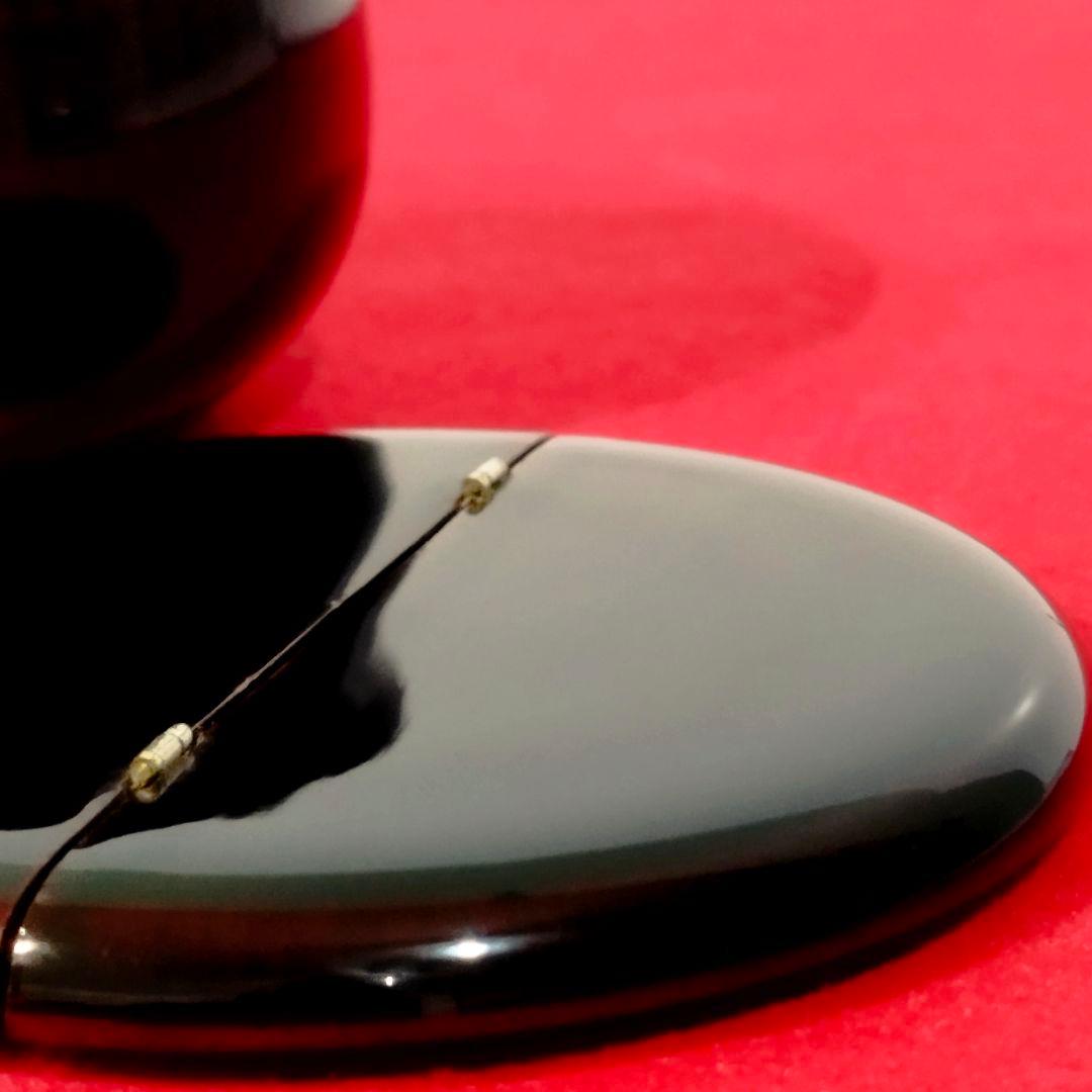 【美品】老松棗 老松茶器 溜塗 化粧箱