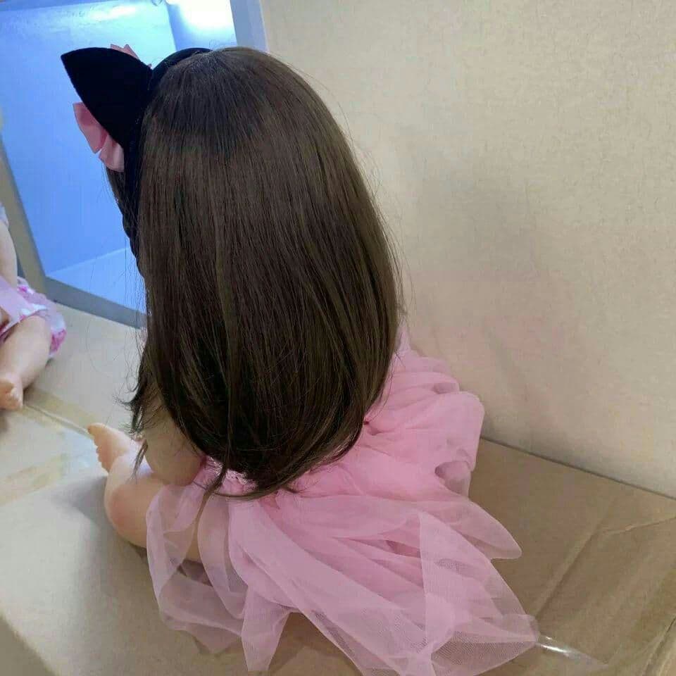 55センチの女の子のピンクの王女の入浴おもちゃはとても柔らかい全身のシリコン9