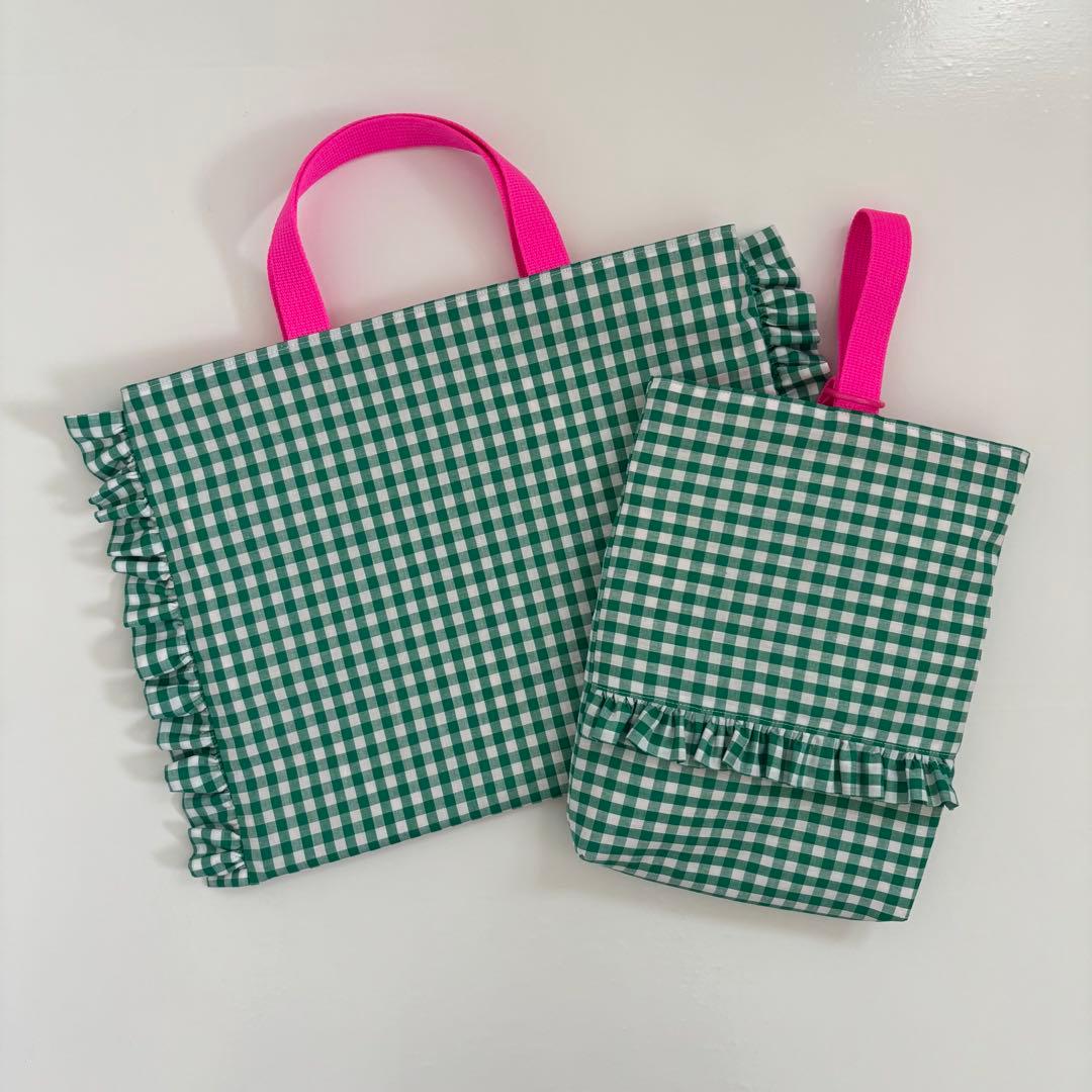 【ぽん】レッスンバッグ　上履き入れ