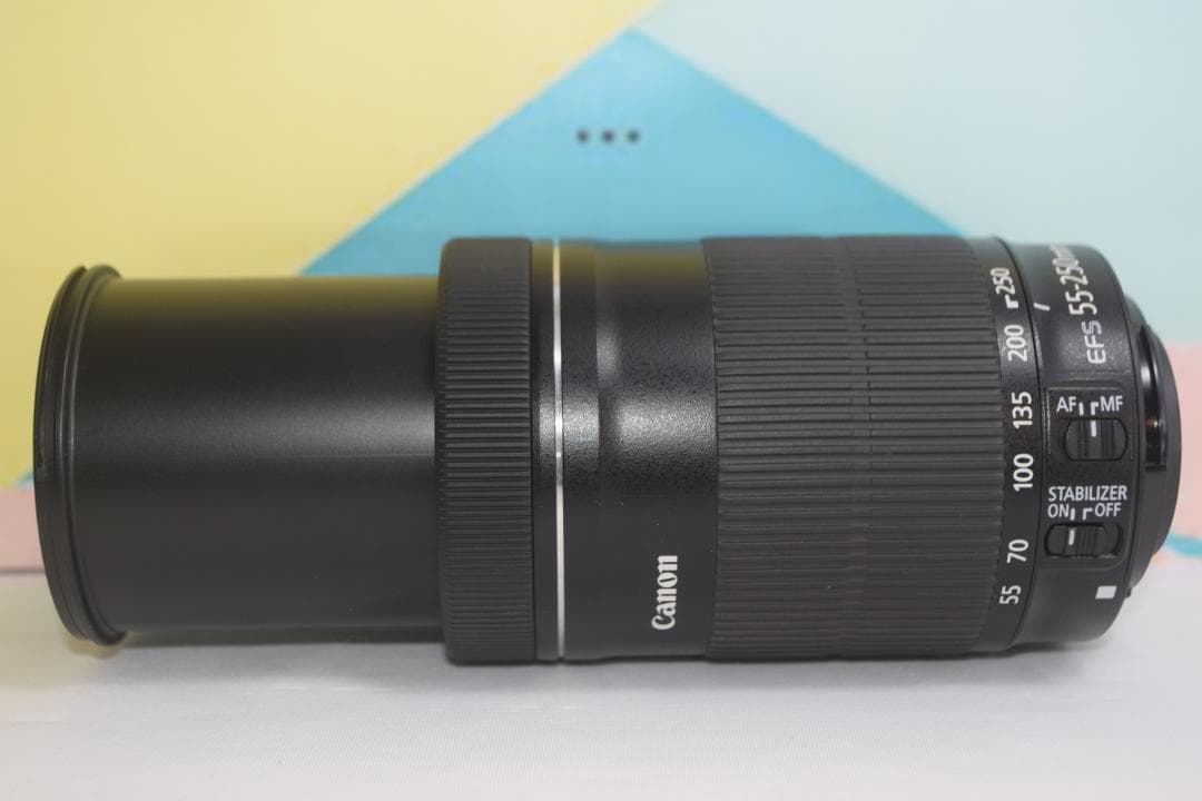 美品❤️超静音レンズ❤️Canon EF-S 55-250mm IS STM