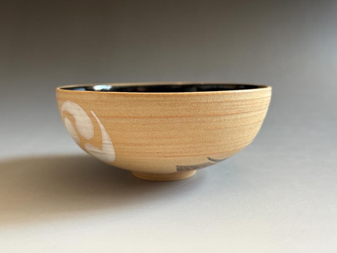 今岡三四郎　平茶碗　色絵　長刀鉾　茶道具