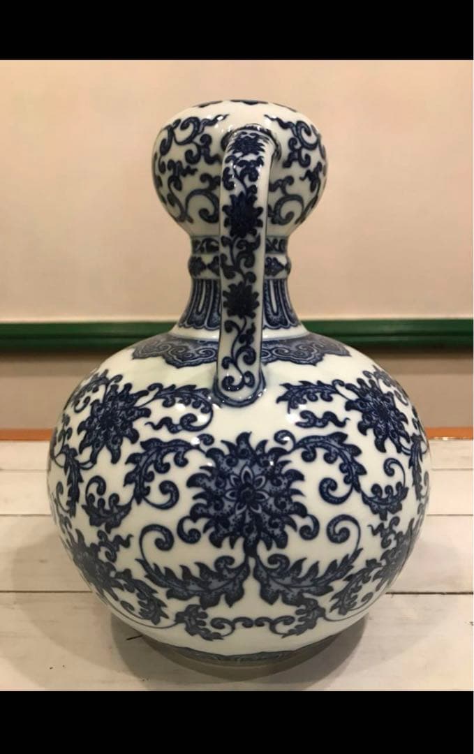青花 壺 中国 古美術 置物
