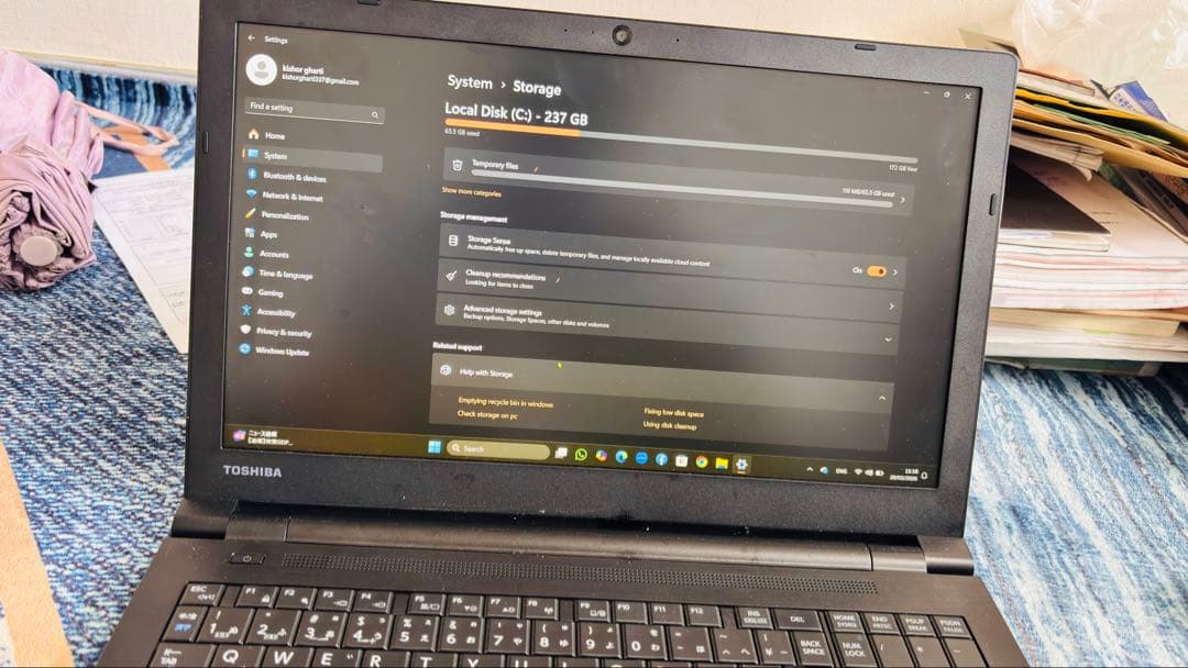 外付けハードディスク・ドライブ TOSHIBA Dynabook 287GB