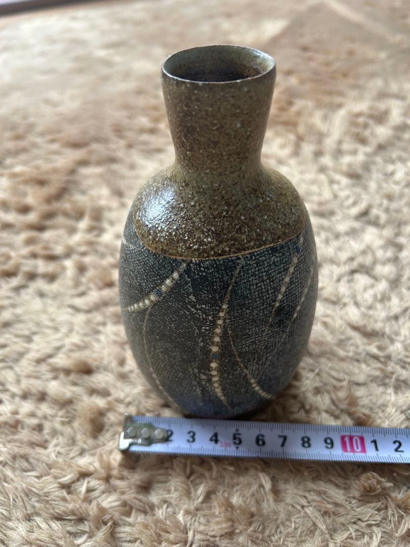 森勝資 陶器一輪挿し 木箱付き