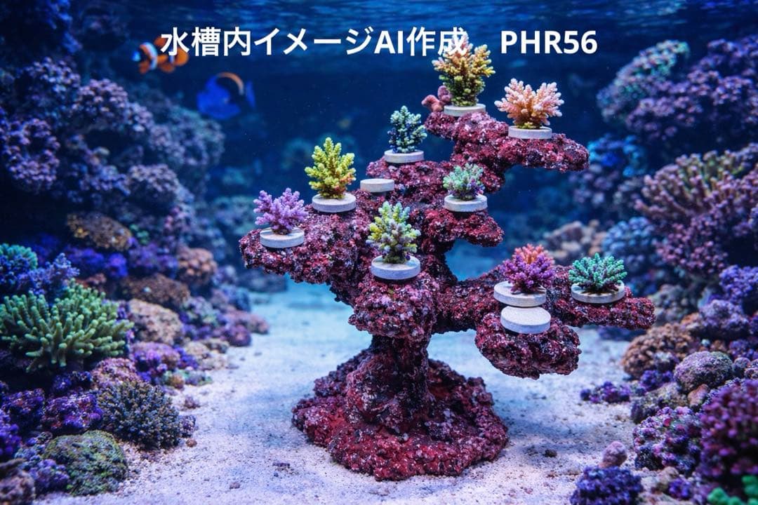 【送料無料】人工ライブロック　PHR56／11穴加工　アク抜き済み安心塗料使用