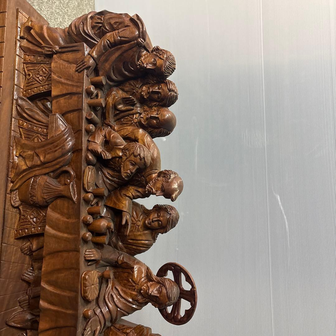 最後の晩餐 木製彫刻