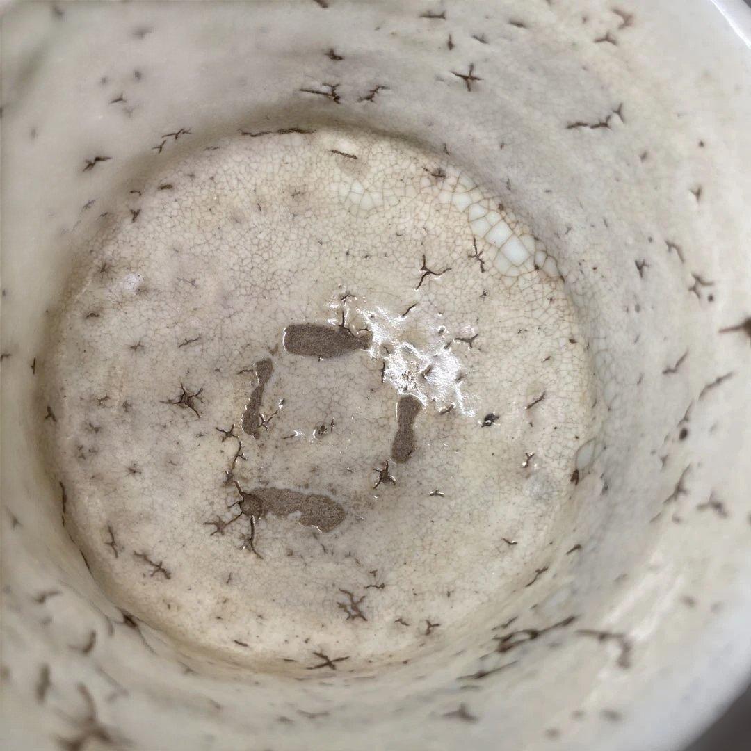 杉本泥牛　粉吹茶碗　共箱