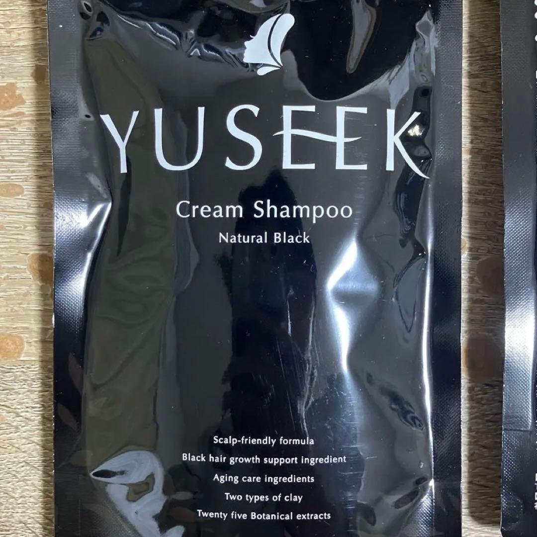 ［2P］YUSEEK クリームシャンプー ブラック 2P