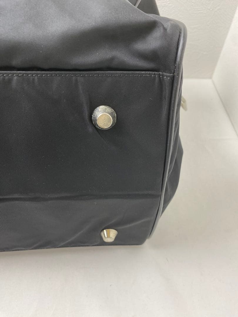 【付属品完備】PRADA プラダ 三角ロゴ ナイロン ボストンバッグ 旅行 黒