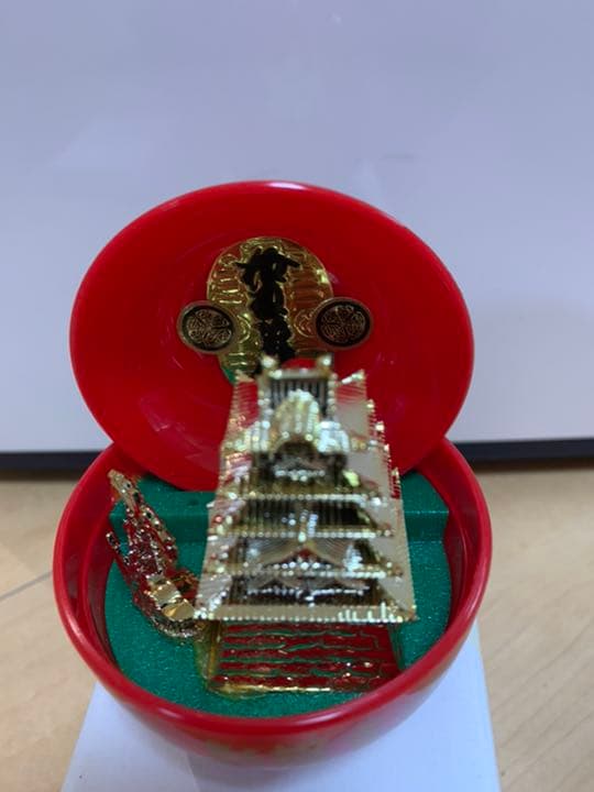 【工芸品　ハンドメイド】姫路城　お椀　七福神　招福　レプリカ　置物　オブジェ