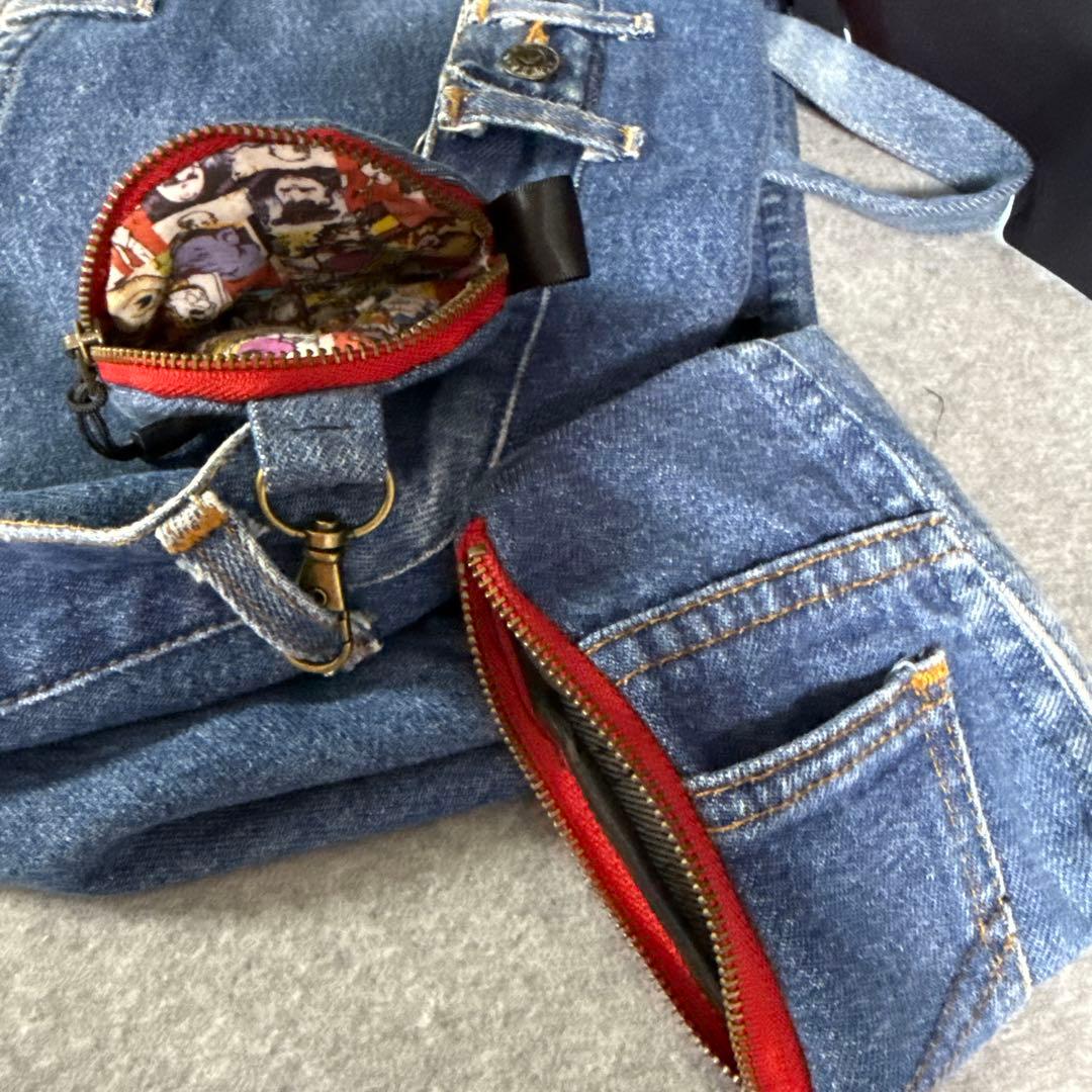 デニム　リュック　ハンドメイド