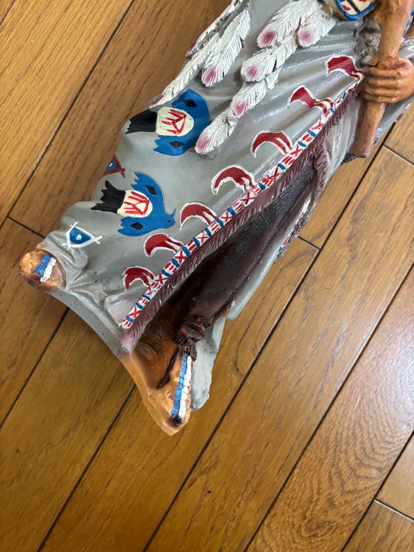 インディアン像 ヴィンテージ　樹脂製 置物　約52cm
