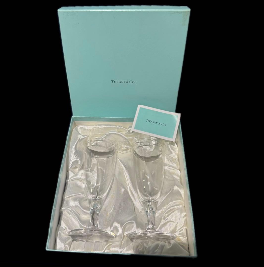 ⚫️ティファニー Tiffany グラス シャンパングラス ペアセット