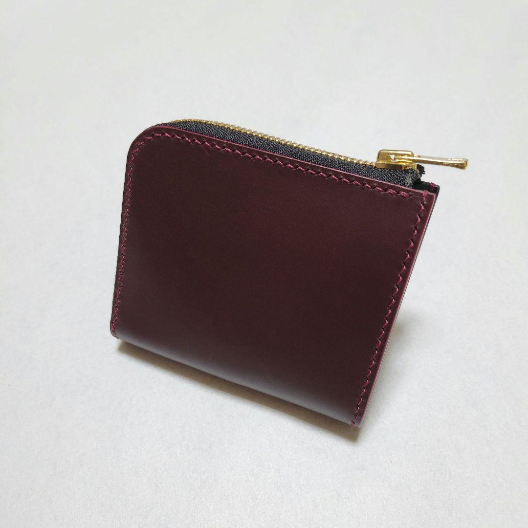L字ファスナー財布　レザークラフト　小銭入れ　コンパクト財布　ハンドメイド