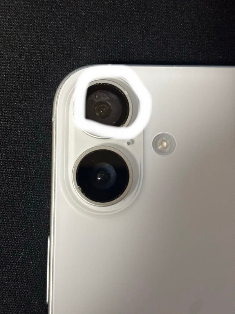 ク*ン様 iPhone 16 128GB simフリー　利用制限○ カメラ不良、