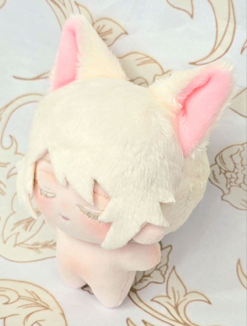 自作 無属性 ぬいぐるみ クリーム色の猫くん 10cm