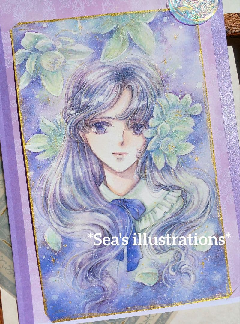 ◇夏の薄花◇手描きイラスト